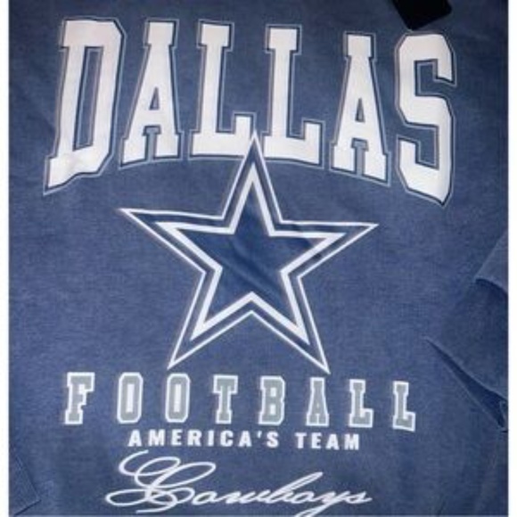 GameDay Couture Navy Dallas Cowboys Vintage Wash Oversized Crewneck XL - Picture 5 of 6